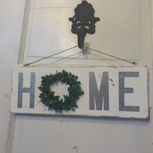 Wood HOME Sign